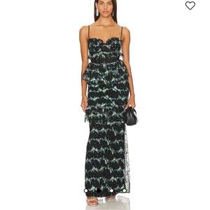 Katarina Gown in Black Dot